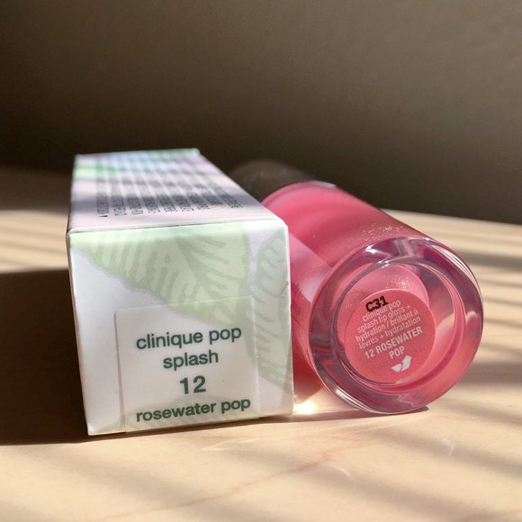 Clinique Makeup Clinique Pop Splash Lip Gloss Hydration 2 Rosewater Pop Poshmark